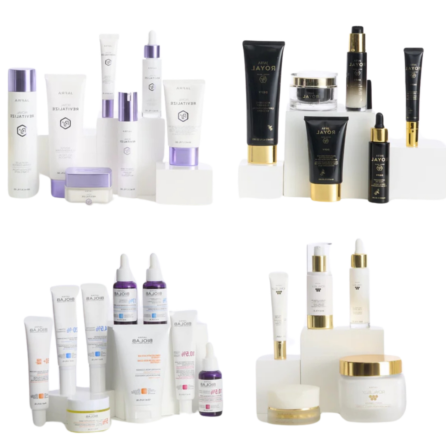 JAFRA Skincare A Variety of bottles, jars and cream tubes for JAFRA Skincare